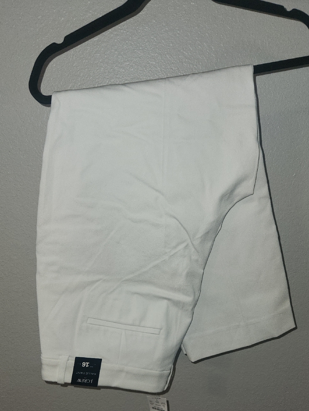 J Crew White Kallie Straight Leg Ankle Pant 16 Nwt